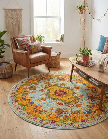 4' x 4' Calypso Round Rug