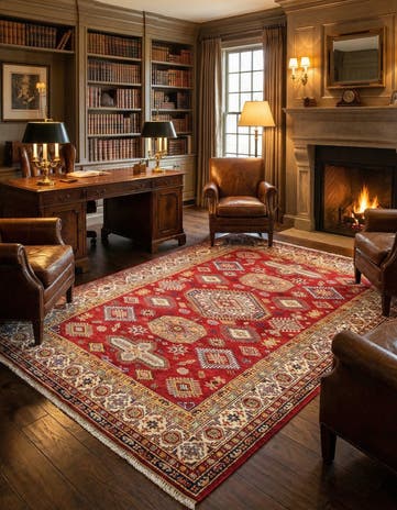 5' 7 x 7' 6 Kazak Wool Rug