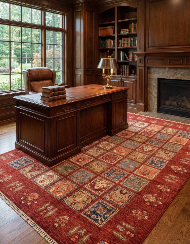 Detail image of 7' x 9' 4  Hand Knotted Ariana Ziegler Rug