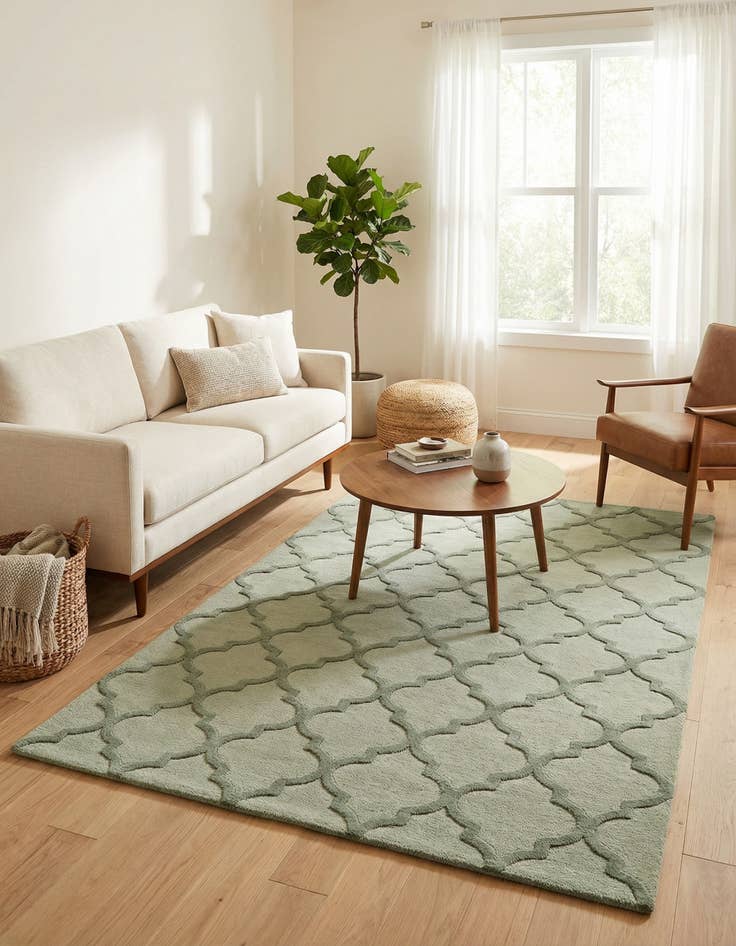 Detail image of 5' 1 x 8' Luna Wool Rug