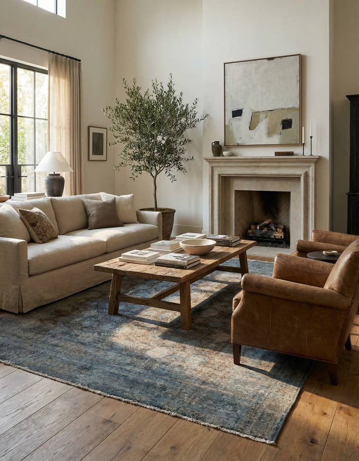 Detail image of  9' x 11' 9  Hand Knotted Ultra Vintage Persian Wool Rug