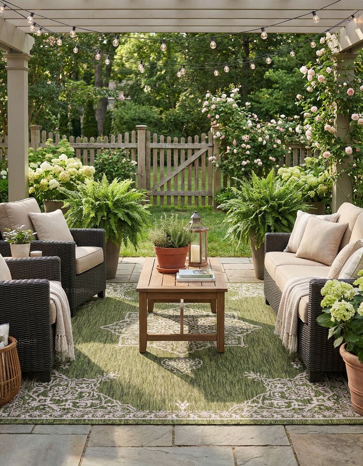 6' x 9' Easy-Clean Traditional Indoor / Ou...