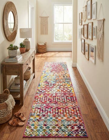 2' 7 x 12' Moroccan Trellis Runner Rug