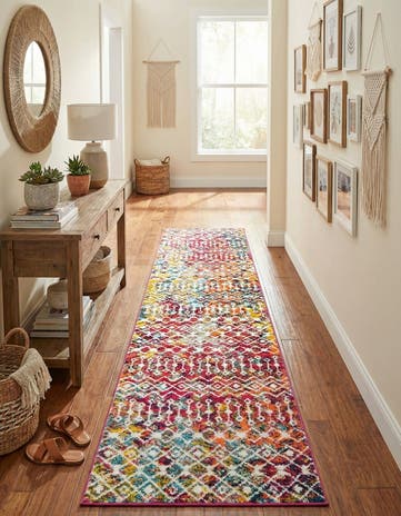 2' 7 x 12' Moroccan Trellis Runner Rug