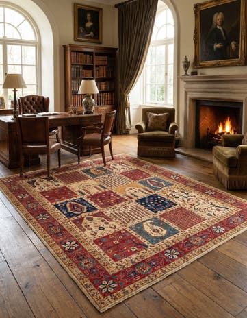 8' 3 x 9' 8 Hand Knotted Ariana Ziegler Oriental Rug