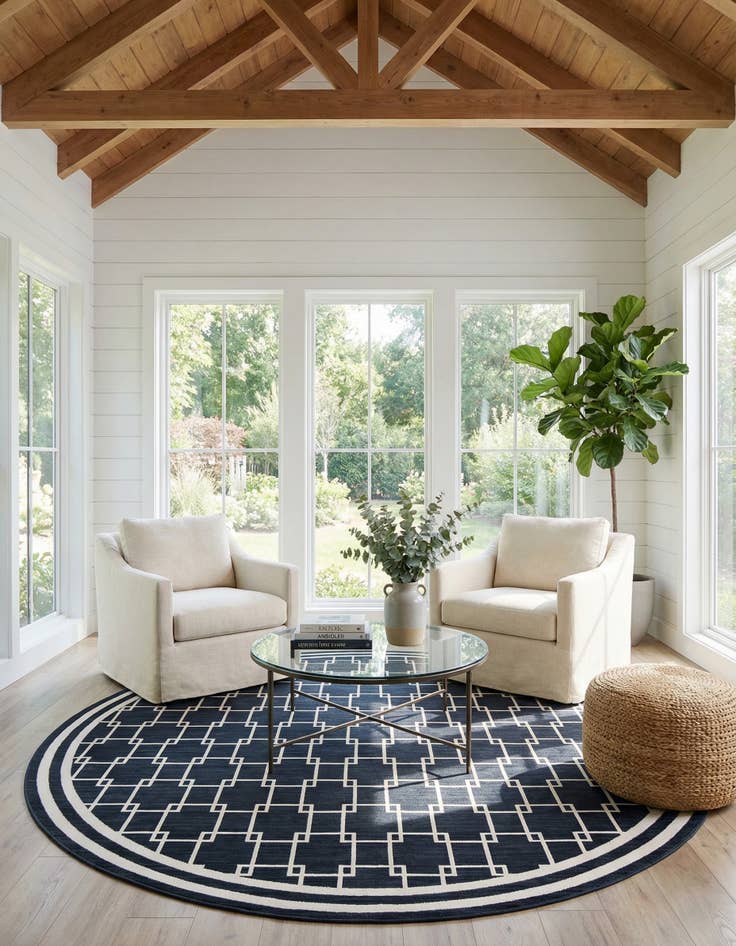 Detail image of Jill Zarin 10' x 10' Metropolitan Uptown Round Rug