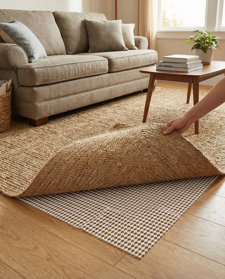 Detail image of 5' x 5' Square Non-Slip Rug Pad