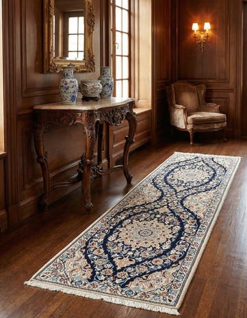 1' 6 x 5' 4 Hand Knotted Nain Rug
