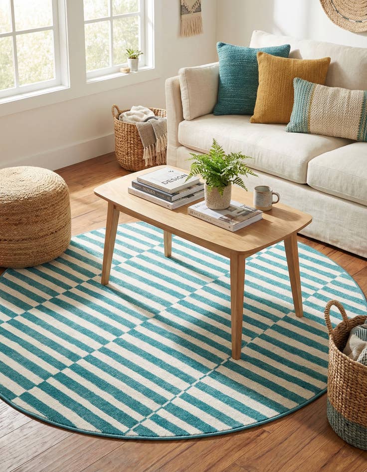 Detail image of 5' 3 x 5' 3 Tribeca Round Rug