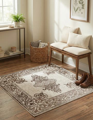 3' 3 x 3' 3 Hermitage Square Rug