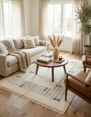 4' 10 x 6' 7 Hand Knotted Darya Wool Rug