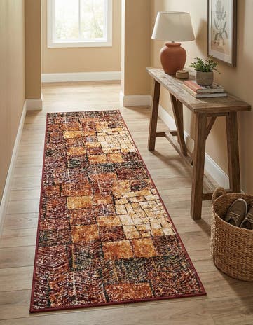 Rust Red Valencia Runner Rug