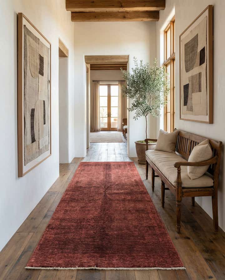 4' 8 x 10' 4 Hand Knotted Kashkuli Gabbeh Wool Runner Rug