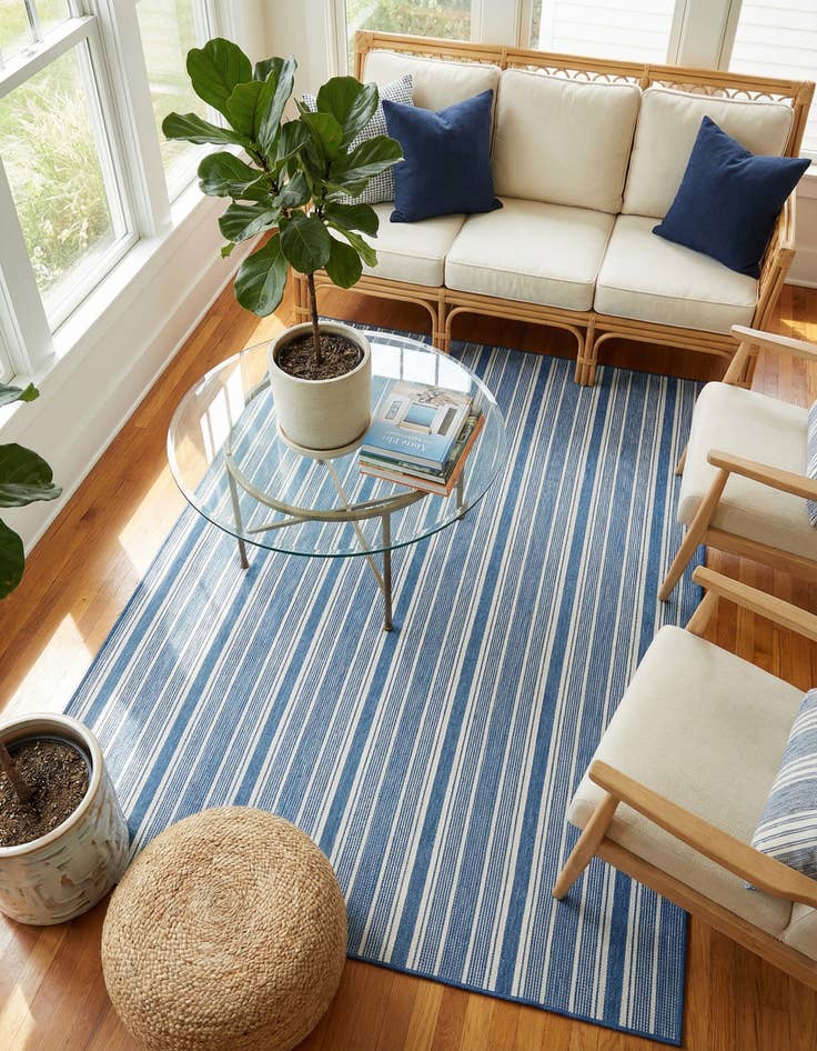 Detail image of  6' 1 x 9'  Washable Jill Zarin Palm Springs Indoor / Outdoor Rug