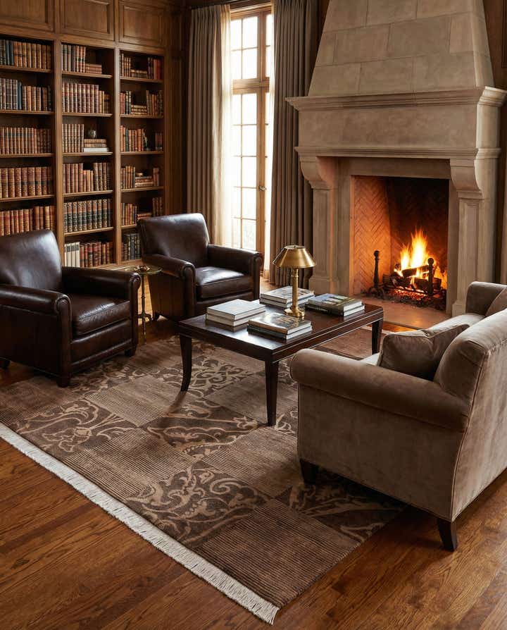 5' 9 x 7' 10 Hand Knotted Darya Wool Rug