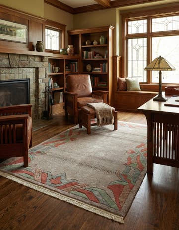 3' 11 x 5' 10 Hand Knotted Tibet Wool Rug