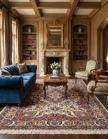 7' 10 x 10' 10 Kerman Wool Rug