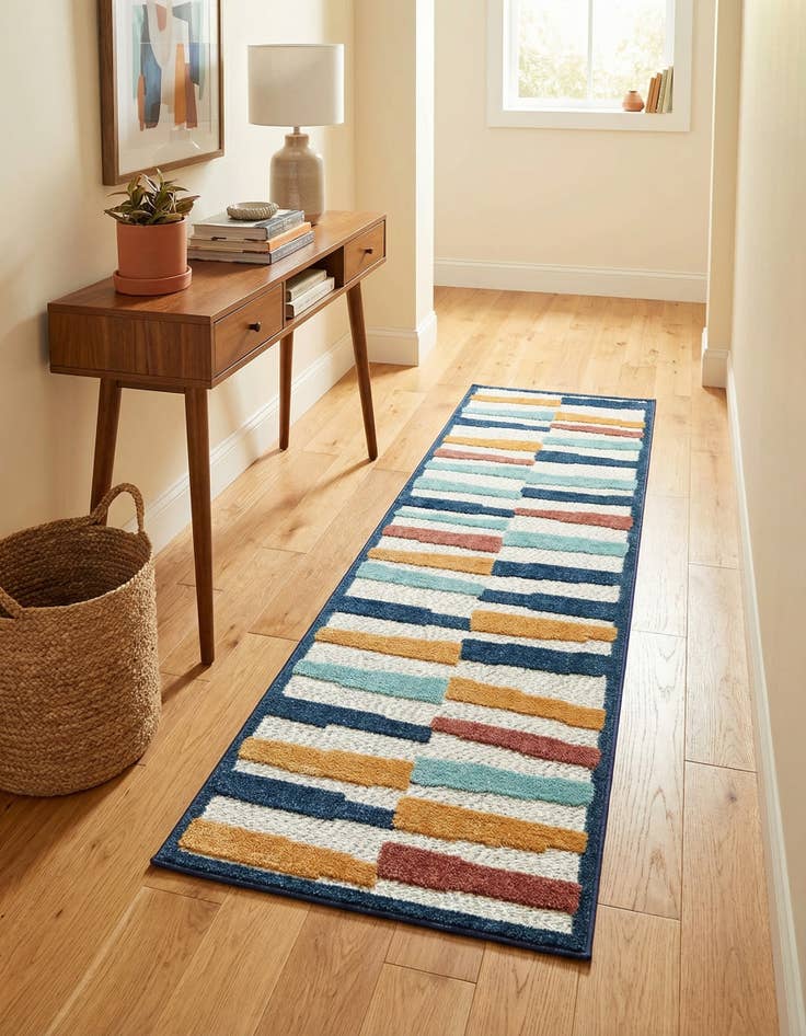 Detail image of 2' x 8' Easy-Clean Belize Indoor / Outdoor Runner Rug