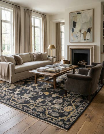 8' 2 x 10' 2 Hand Knotted Oushak Wool Rug