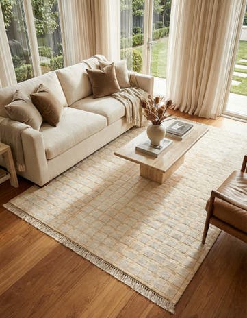 6' 6 x 9' 9 Hand Knotted Darya Wool Rug