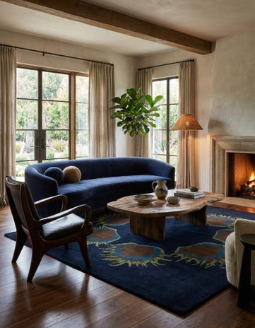 7' 6 x 7' 7 Luna Wool Square Rug