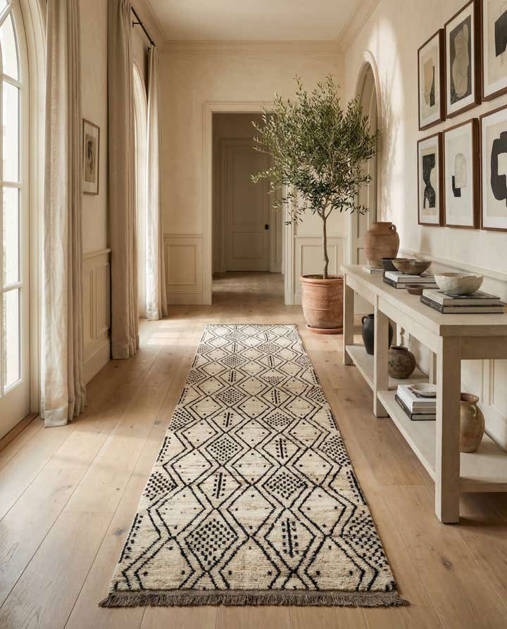 3' 2 x 12' 4 Hand Knotted Moroccan Wool Runner Rug