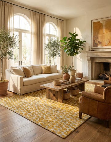 6' x 9' Hand Knotted Moroccan Wool Rug