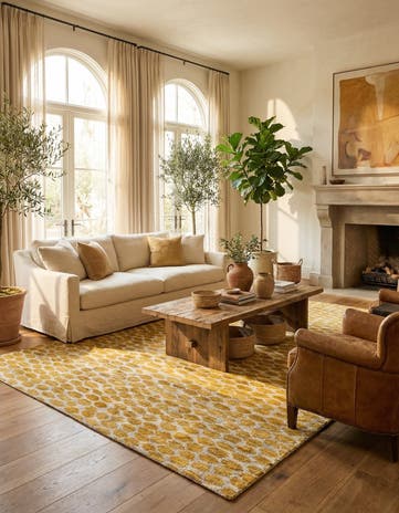 6' x 9' Hand Knotted Moroccan Wool Rug