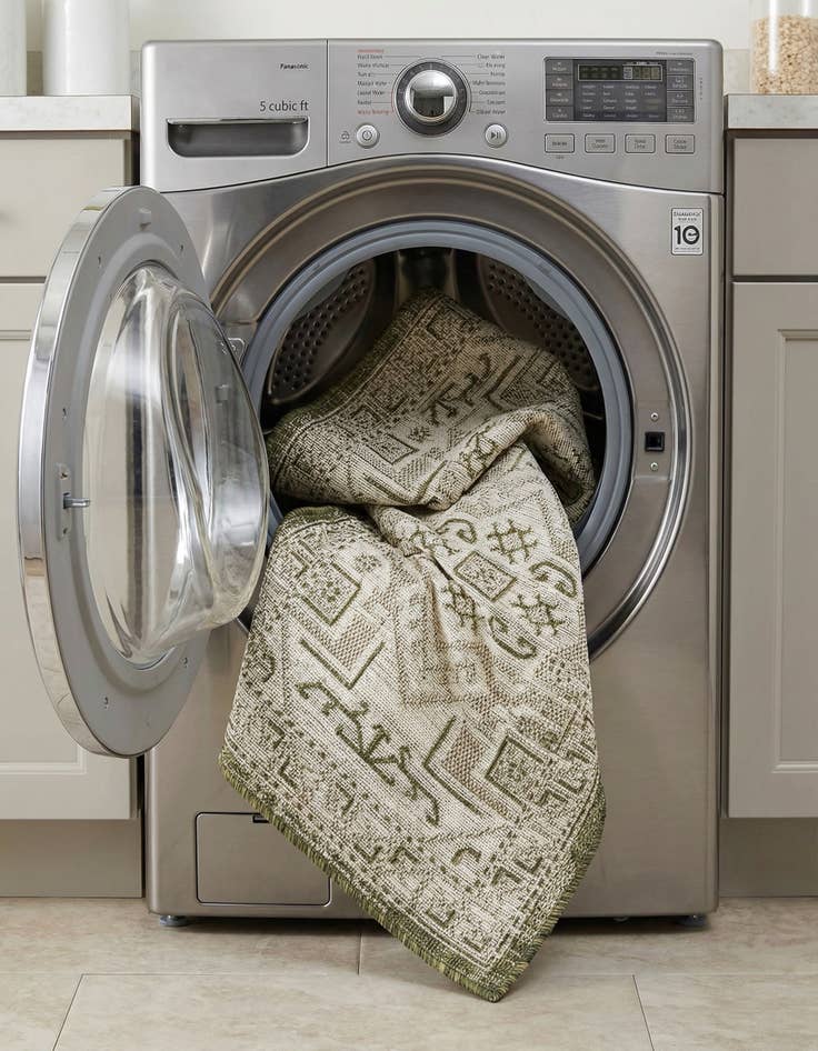 Detail image of  2' x 6'  Washable Aztec Indoor / Outdoor Runner Rug