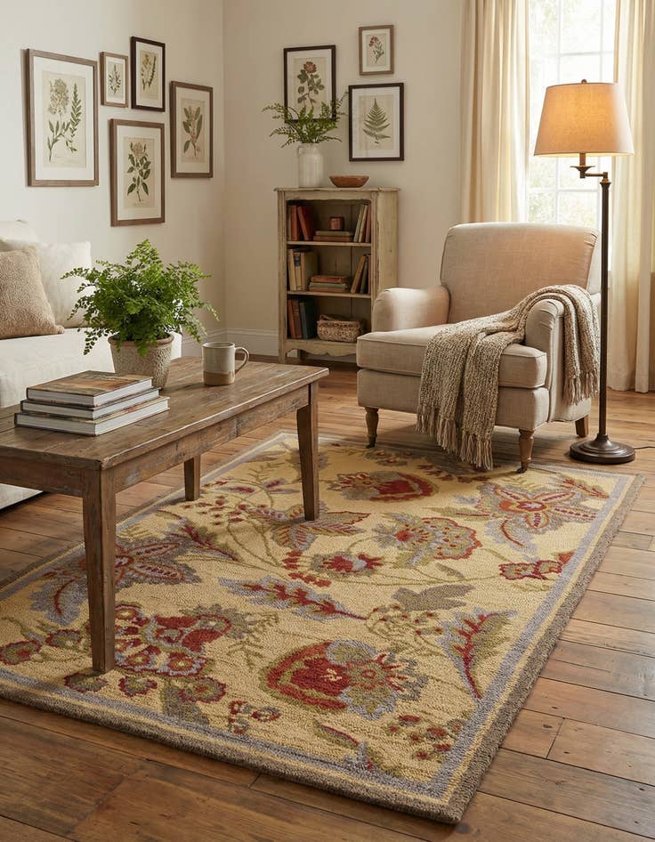 Detail image of 5' x 7' Agra Rug