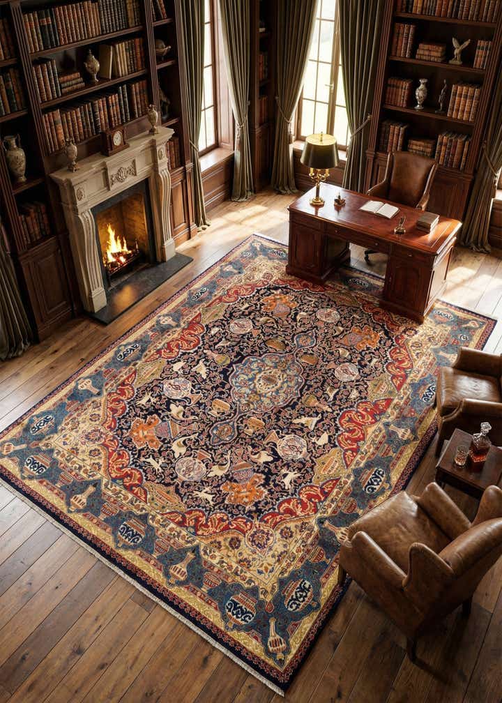 9' 4 x 12' 7 Kashmar Wool Rug