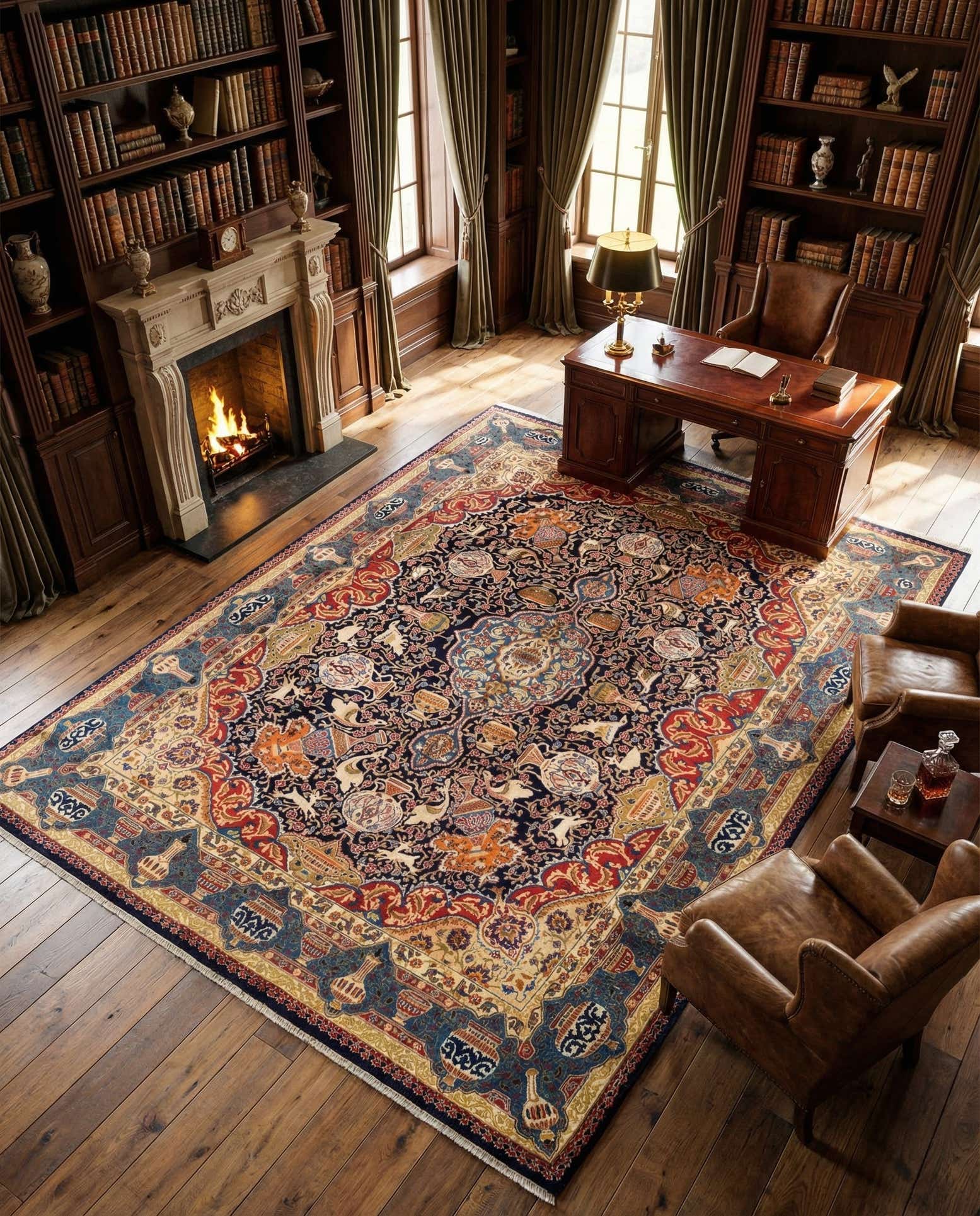 9' 4 x 12' 7 Kashmar Wool Rug