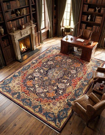 9' 4 x 12' 7 Kashmar Wool Rug