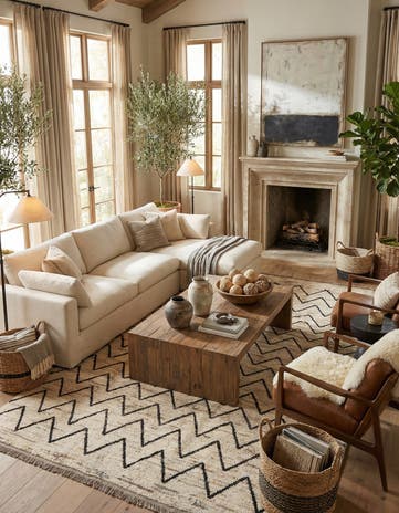 6' 8 x 9' 11 Hand Knotted Darya Wool Rug