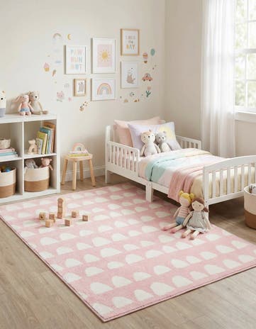 Pink Whimsy Kids Rug