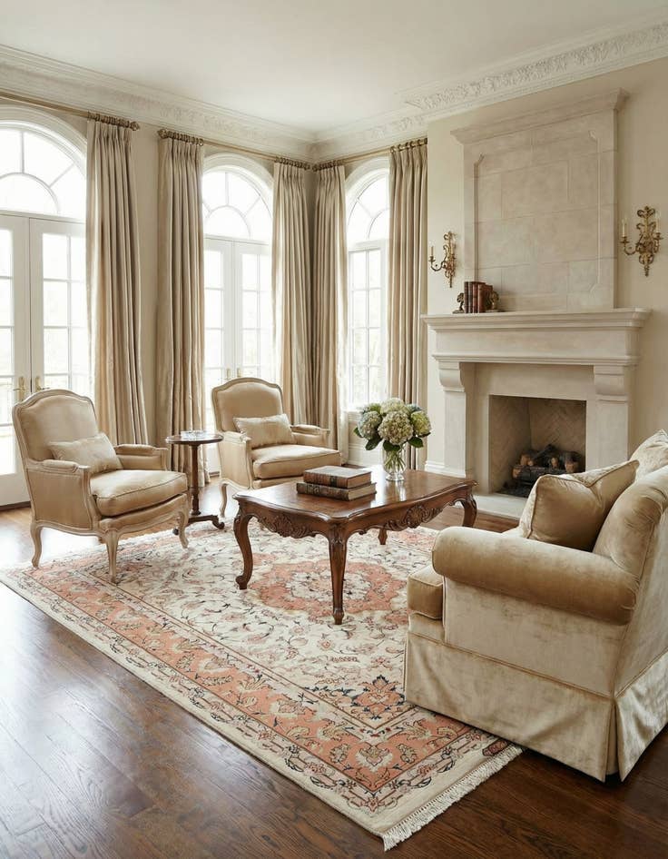 Detail image of  4' 11 x 6' 11 Tabriz Rug