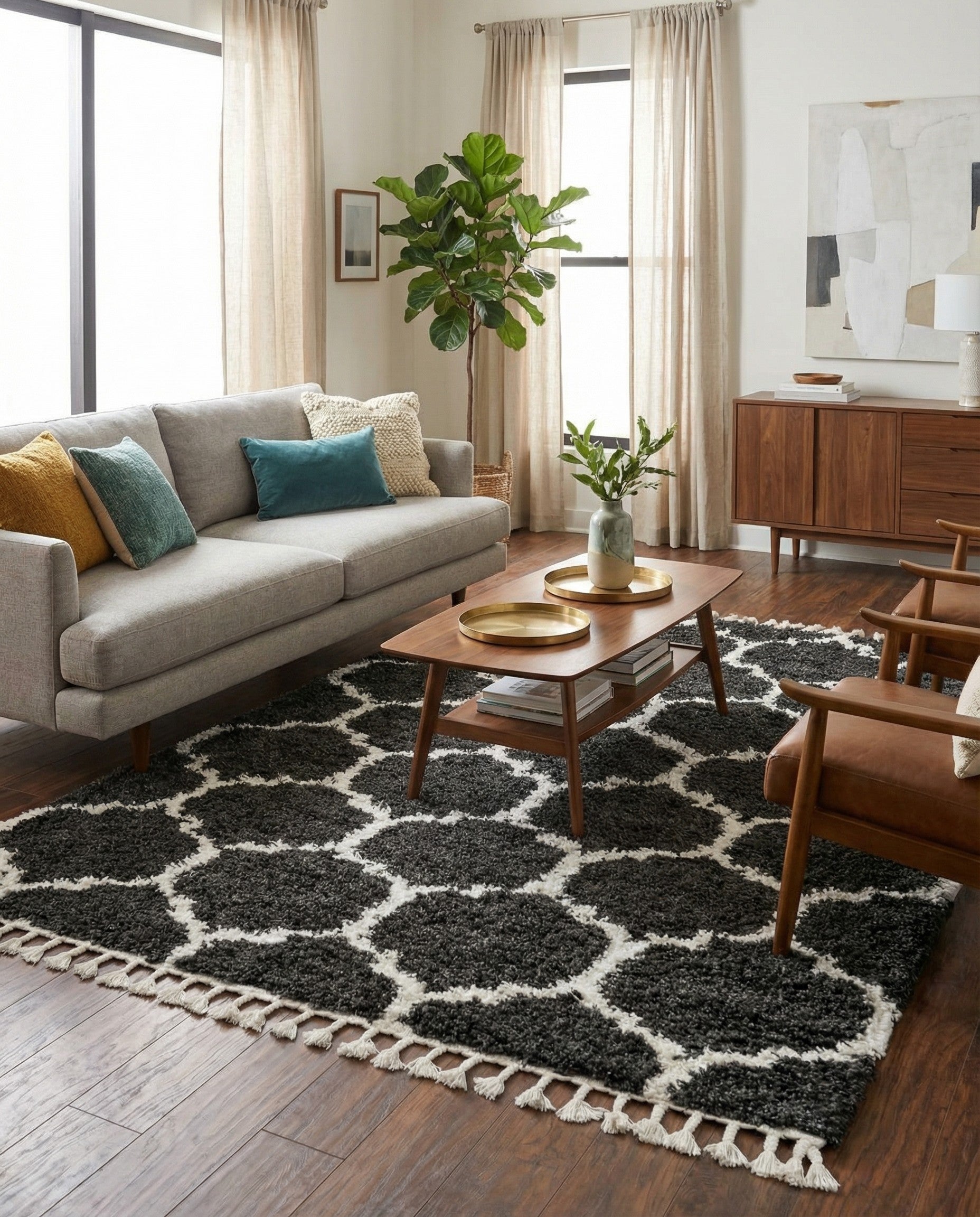  9' x 12' Athena Shag Rug