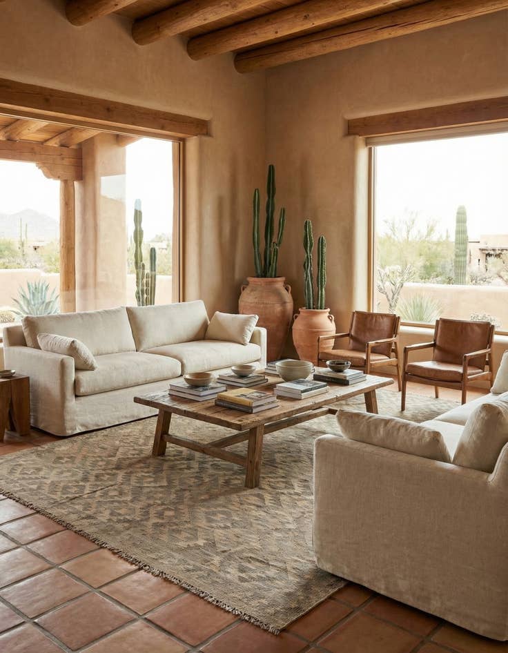 Detail image of 6' 6 x 9' 9  Hand Woven Kilim Maymana Wool Rug