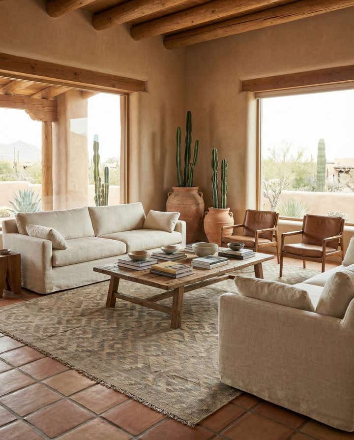 6' 6 x 9' 9 Hand Woven Kilim Maymana Wool Rug