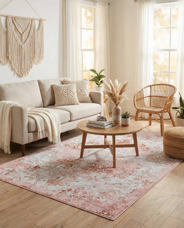 Detail image of 5' 3 x 8' Kamala Washable Rug