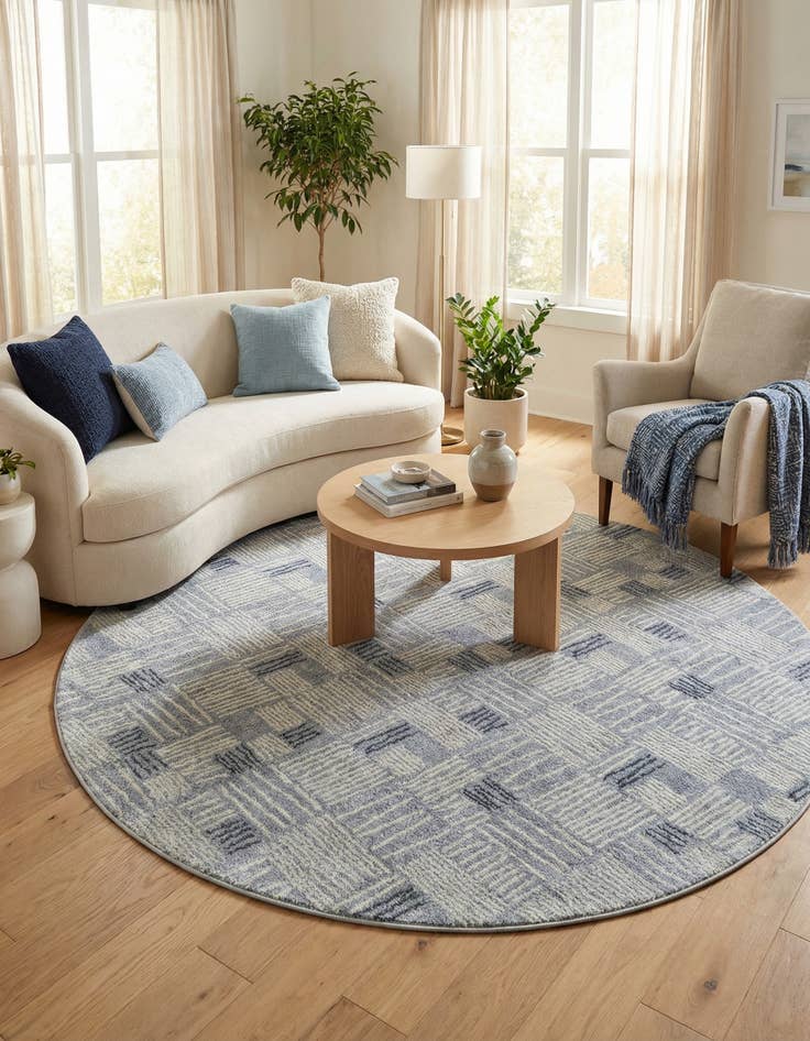 Detail image of 7' 10 x 7' 10 Hanahan Round Rug