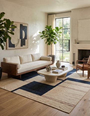 8' 3 x 9' 6 Hand Woven Kilim Modern Wool Rug