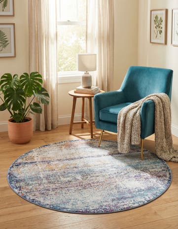 3' 7 x 3' 7 Malibu Round Rug