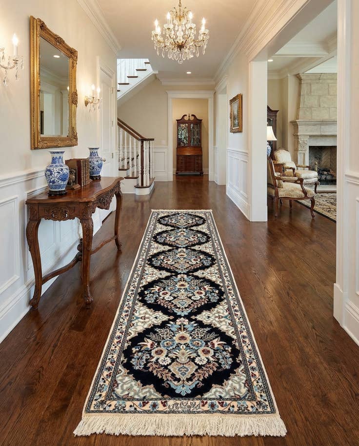 Detail image of 1' 8 x 6' 8 Hand Knotted Nain Rug