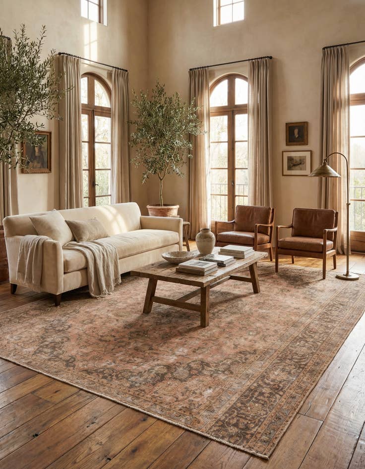 Detail image of 8' 3 x 10' 1  Hand Knotted Ultra Vintage Persian Wool Rug