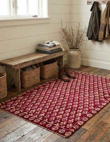 4' 1 x 6' 1 Hand Knotted Balouch Wool Rug