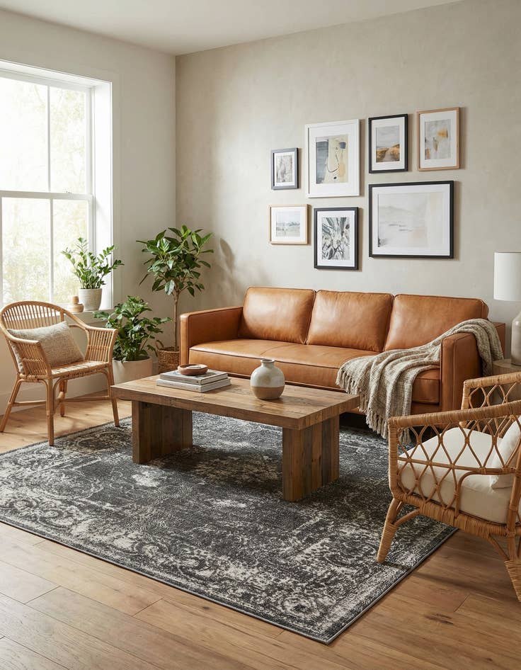 Detail image of  5' 3 x 5' 3 Aarhus Square Rug