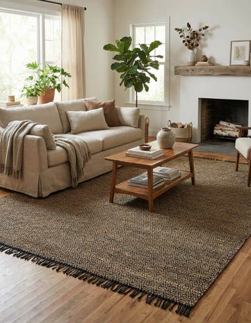 12' 2 x 16' 1 Hand Woven Braided Jute Rug