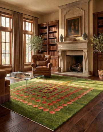 6' 5 x 9' 7 Kashkuli Wool Rug