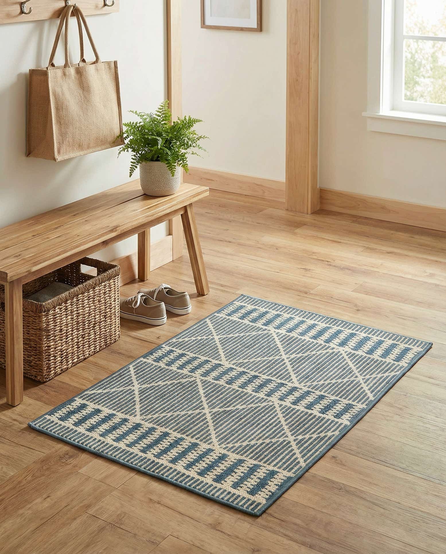 2' x 3' Easy-Clean Lattice Indoor / Outdoor Rug